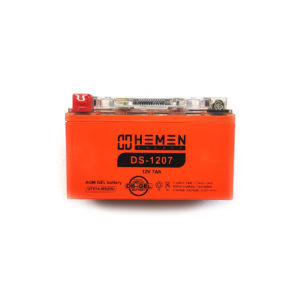 Аккумулятор 12 вольт 7Ач Hemen Energy с цифровым индикатором заряда DS-1207 для скутеров и другой мото техники
