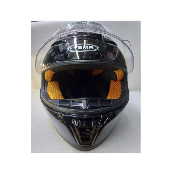 Шлем мото с визором YEMA Черный