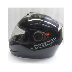 Мото шлем Yema закрытый с очками черный